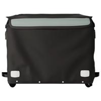 Fietstrailer 45 kg ijzer zwart en grijs - thumbnail