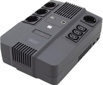 Digitus DIGITUS - All-in-One USV, 600VA/360W, LED UPS-systeem 600 VA