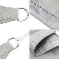 Zonnezeil 2,5x2,5x3,5 m 100% polyester oxford lichtgrijs - thumbnail