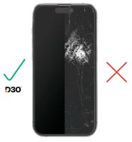 Super Hybrid screenprotector voor Apple iPhone 15 Pro, installatiehulp - thumbnail