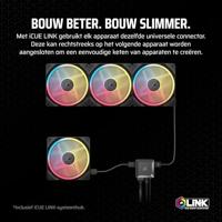 Corsair LX120-R RGB iC PC-ventilator Zwart (b x h x d) 120 x 120 x 20 mm - thumbnail