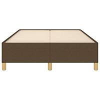 Bedframe zonder matras 120x190 cm stof donkerbruin - thumbnail