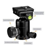 Mantona Onyx 8 Statief-kogelkop - thumbnail
