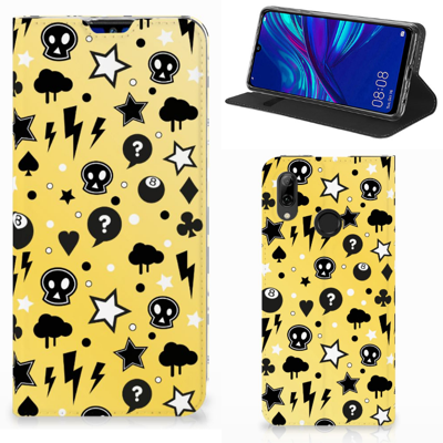 Mobiel BookCase Huawei P Smart (2019) Punk Geel Mobiel BookCase Huawei P Smart (2019) Punk Geel