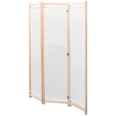 VidaXL Kamerscherm met 3 panelen 120x170x4 cm stof crème