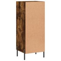 Dressoir 34,5x34x90 cm bewerkt hout gerookt eiken - thumbnail