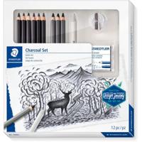 Staedtler Charcoal Set, set van 12 stuks - thumbnail