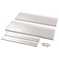 Zwevend schap 2-laags 100x30 cm roestvrij staal - thumbnail