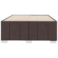 Bedframe zonder matras 120x190 cm stof donkerbruin - thumbnail