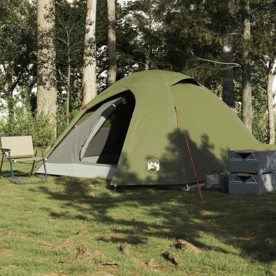 VidaXL Koepeltent 4-persoons waterdicht olijfgroen VidaXL Koepeltent 4-persoons waterdicht olijfgroen