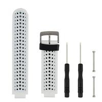 Tweekleurige siliconen sport polsband voor Garmin Forerunner 230/235/620/630/735XT (wit + zwart) - thumbnail