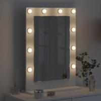 VidaXL Schmink spiegel wit 70 x 50 x 18 cm glas en hout met kunststof - thumbnail