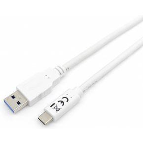 Equip USB-kabel 3.2 A -> C 1 m wit