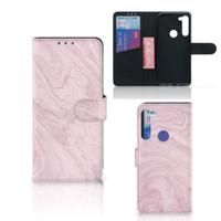 Motorola G8 Power | Bookcase | Marble Pink - Origineel Cadeau Vriendin - thumbnail