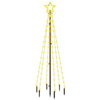 Kerstboom met grondpin 108 LED's warmwit 180 cm - thumbnail