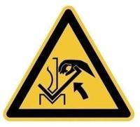 Handverbrijzeling tussen buigbank en materiaal - 150 mm breed - thumbnail