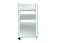 Elektrische Design Radiator Sanicare Plug & Play 111,8x60 cm Wit 730 Watt Met Chroom Thermostaat Links - thumbnail
