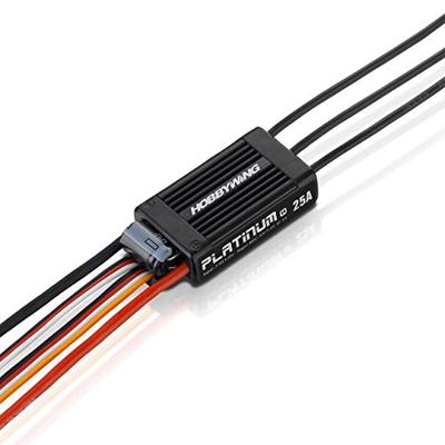 Hobbywing Platinum Pro 25A V4 Brushless snelheidsregelaar voor RC vliegtuig Belastbaarheid (max.): 40 A