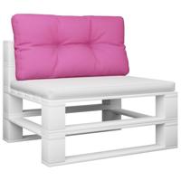 Palletkussen 80x40x12 cm stof roze - thumbnail