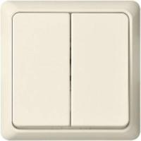 ELSO dubbele knop 506190 42V/1A UP RENOVATIE parelwit 1 stuk(s) - thumbnail