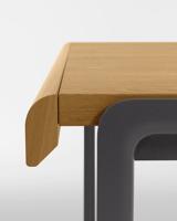 Kave Home Uitschuifbare Eettafel Nadyria 120-160 x 80cm - eiken / zwart - thumbnail