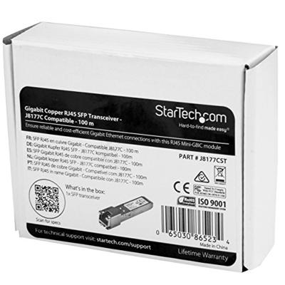 StarTech.com Gigabit RJ45 koper SFP transceiver module - HP J8177C compatibel - 1000Base-T - Mini-GBIC SFP