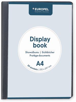 Europel showalbum Opus Frontview, ft A4, PP, 20 tassen, antraciet