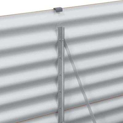 Verhoogde plantenbak 290 x 50 x 68 cm Gegalvaniseerd staal