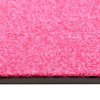 Deurmat wasbaar 60x90 cm roze - thumbnail