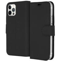 Accezz Wallet Case voor Apple iPhone 12 (Pro) Telefoonhoesje Zwart - thumbnail