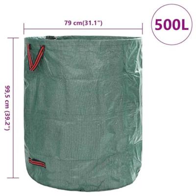 Tuinafvalzakken 12 pcs Groen 79 x 79 x 99,5 cm Polypropyleen