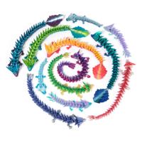 CrystaLynx Dragons 3D fidget ei blind box - 30 cm - thumbnail