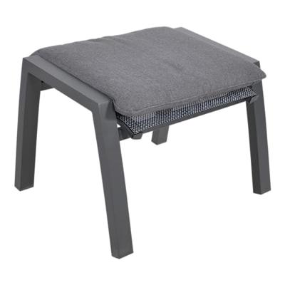 Allegro voetenbank aluminium hocker grijs 63x55x45 cm