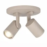 Highlight Spot HALO 2 lichts rond beige - thumbnail