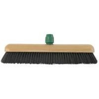 Zachte bezem van gemengd haar 30cm met kunststof houder - thumbnail