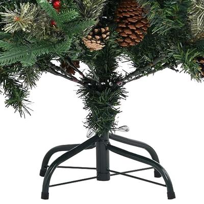 VidaXL Kerstboom met dennenappels 150 cm pvc en pe groen