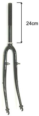 Vork 28 inch 1.1/8 v-brake zwart