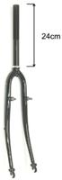 Vork 28 inch 1.1/8 v-brake zwart - thumbnail