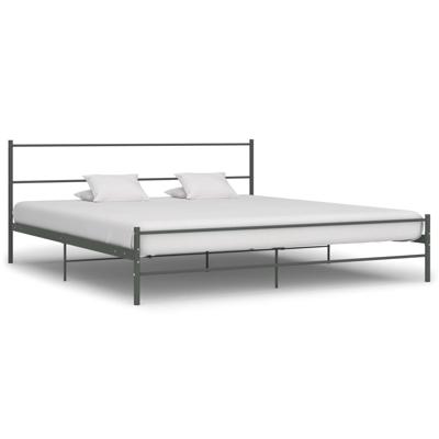Bedframe metaal grijs 180x200 cm