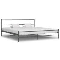 Bedframe metaal grijs 180x200 cm - thumbnail