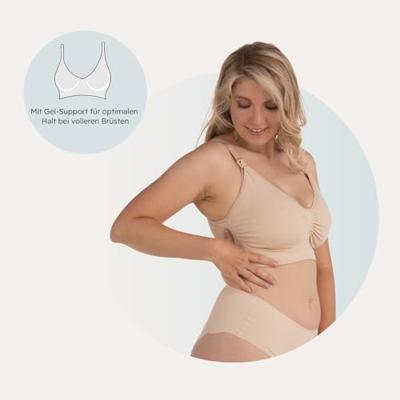 Naadloze borstvoedings- & zwangerschapsbeha GelWire® CARRIWELL zwart