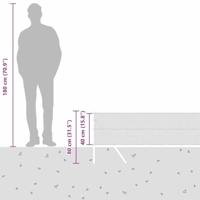 VidaXL Afrasteringspaal zilver 50 x 0,4 m (13 mm gaas) staal - thumbnail