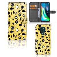 Telefoonhoesje met Naam Motorola Moto G9 Play | E7 Plus Punk Geel - thumbnail