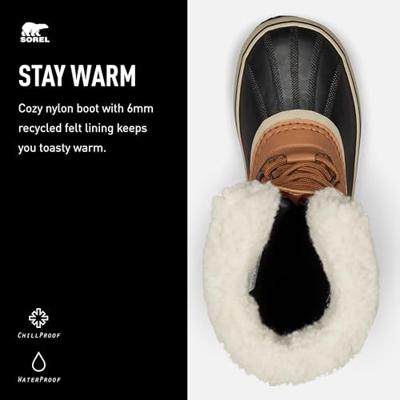 Sorel Winter Carnival Wp Dames Sneeuwlaars Camel Brown 10