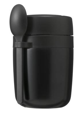 HEMA Soep- En Voedselbeker 400ml Rvs Zwart (zwart)