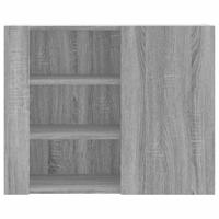 Wandkast 75x35x60 cm bewerkt hout grijs sonoma eikenkleurig - thumbnail