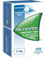 Nicorette Suikervrij Kauwgom Menthol Mint 2mg - thumbnail