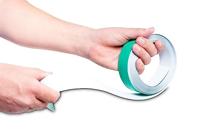 MAUL metaalband Standaard lijst zelfklevend, ft 25 m x 35 mm, wit, op lengte te knippen - thumbnail