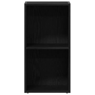 LP Opbergbox 71x34x36 cm spaanplaat zwart eikenkleurig