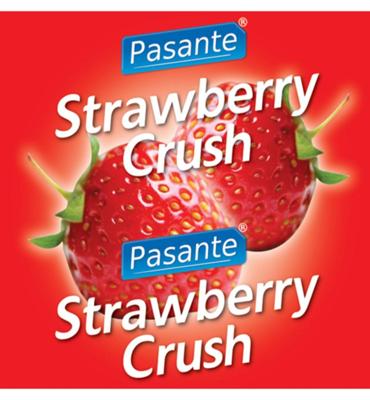 Pasante Strawberry Flavour Condooms Met Aardbeien-smaak 144 stuks (grootverpakking)